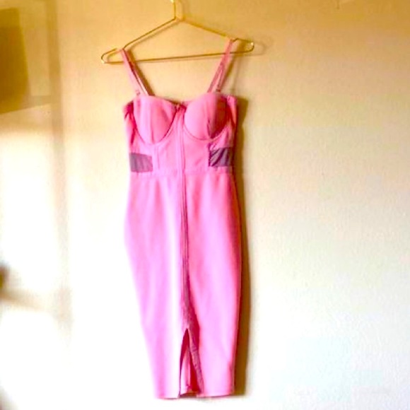 Material Girl Dresses & Skirts - Material Girl Pink Corset Mid Length Dress